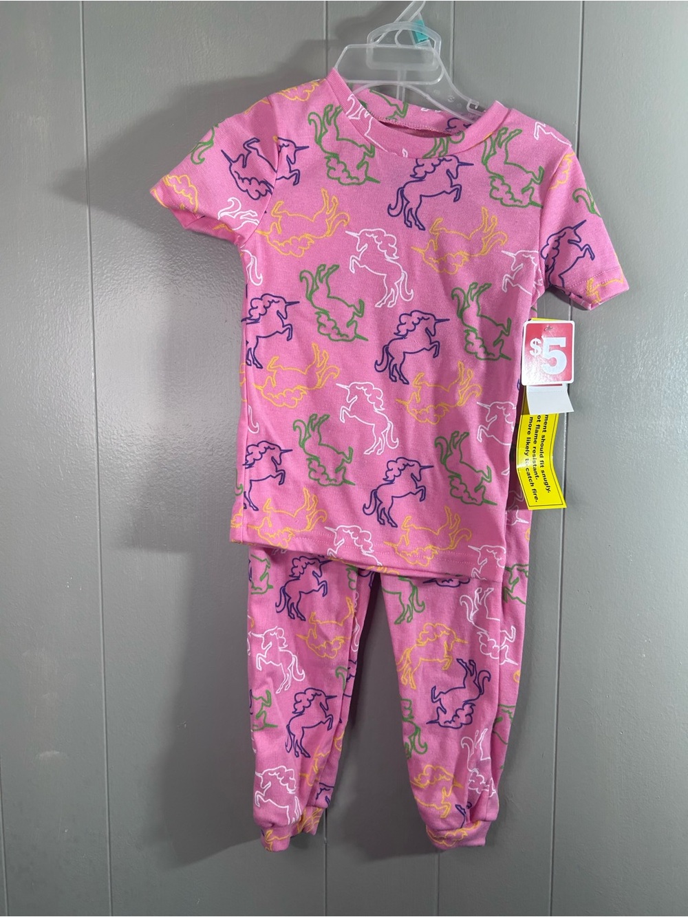 Kidgets Pink Unicorn Print Pajama Set